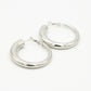 Hoops hoorn zilverkleurig