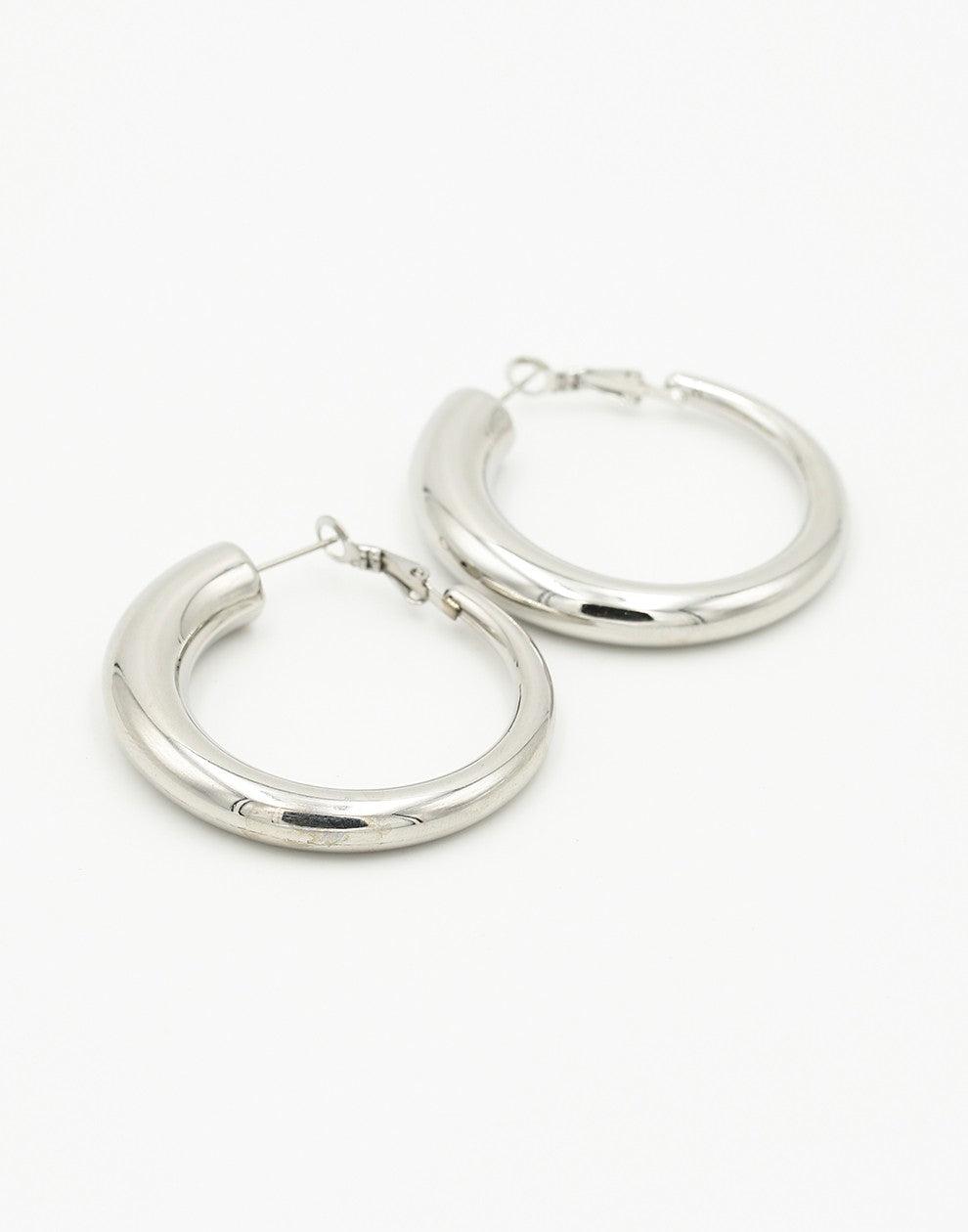 Hoops hoorn zilverkleurig