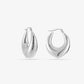 Bold hoops silver colored