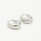Bold hoops silver colored