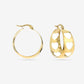 Thick hoop hartjes goudkleurig