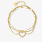 Armband parels en hartje