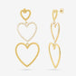 triple hartjes hanger mer parels
