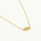 Ketting love infinity goudkleurig