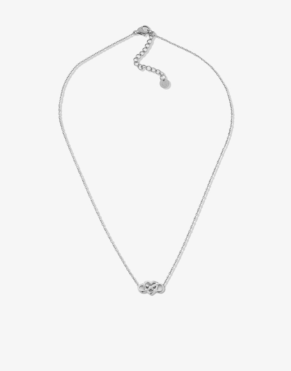 Ketting love infinity zilverkleurig