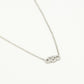 Ketting love infinity zilverkleurig