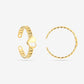 Ringen set vriendschaps hartjes goudkleurig