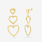 luxe open hartjes hanger goudkleurig
