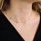 Ketting hartjes open goudkleurig