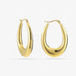 vintage hoops goudkleurig