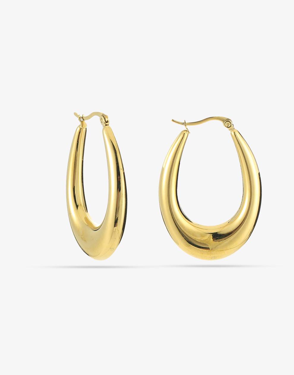 vintage hoops goudkleurig