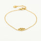 Armband love infinity goudkleurig