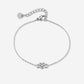 Armband love infinity zilverkleurig