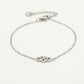 Armband love infinity zilverkleurig