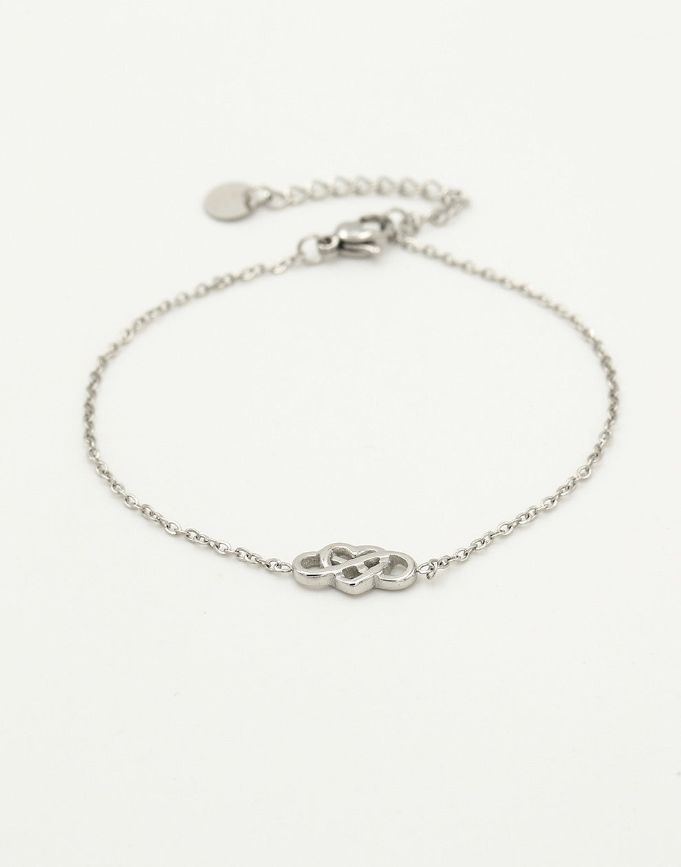 Armband love infinity zilverkleurig