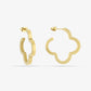 Chunky klaver hoops goudkleurig