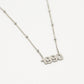 Ketting jaartal 1990 zilverkleurig