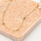 Ketting love met steentje en zoetwater parel goudkleurig