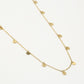 Fijne ketting met muntjes 5mm in goudkleurig