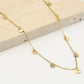 Fijne ketting met muntjes 5mm in goudkleurig