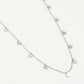 Fijne ketting met muntjes 5mm in zilverkleurig