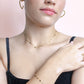 ketting met hartjes goudkleurig