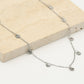 Fijne ketting met muntjes 5mm in zilverkleurig