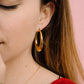 vintage hoops goudkleurig