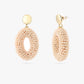 oorbellen beige steentjes