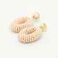 oorbellen beige steentjes