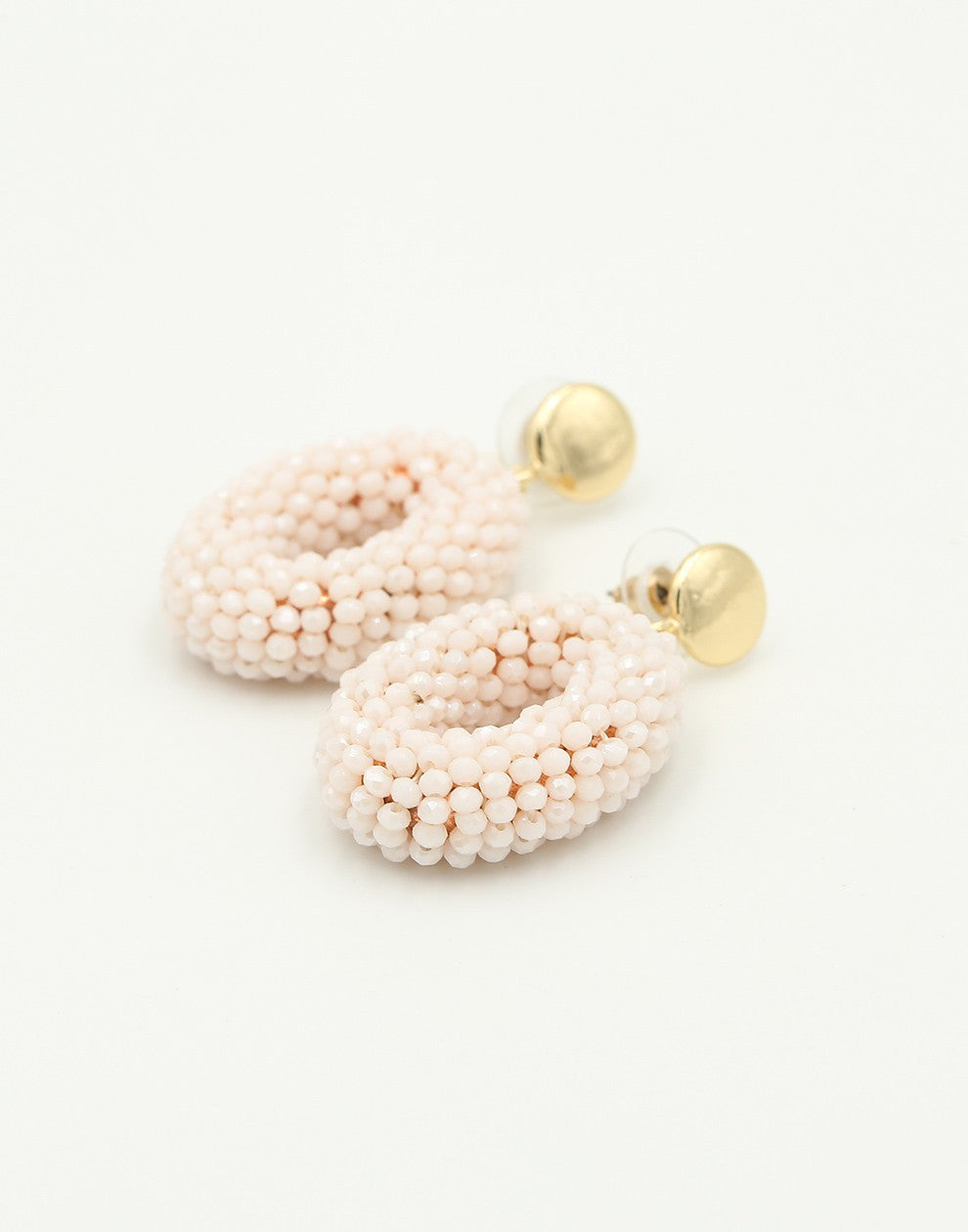 oorbellen off white steentjes