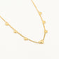 ketting multi hartjes goudkleurig