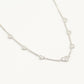 ketting multi hartjes zilverkleurig