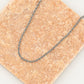 Gedraaide schakelketting 45cm zilverkleurig