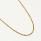 Gedraaide schakelketting 45cm goudkleurig