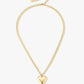 schakelketting groot hart goudkleurig