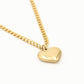 schakelketting groot hart goudkleurig