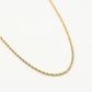 Gedraaide schakelketting 55cm in goudkleurig