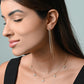 ketting vlinders steentjes goudkleurig