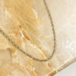 Gedraaide schakelketting 55cm in goudkleurig