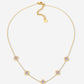 Ketting klavers lila goudkleurig