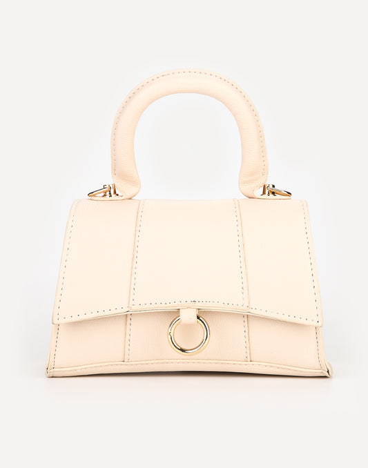 Tas met handvat beige