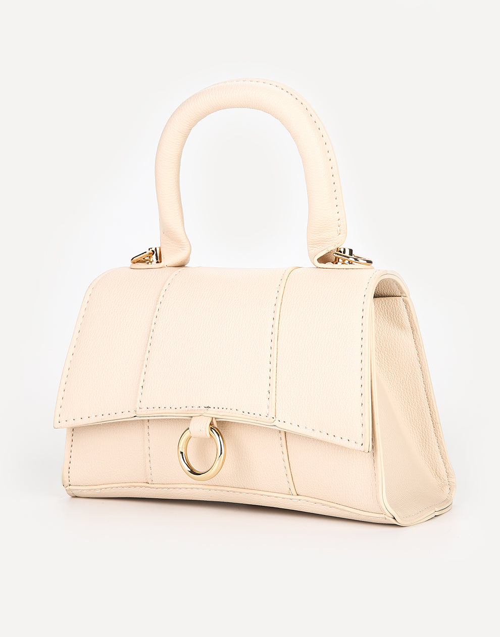 Tas met handvat beige