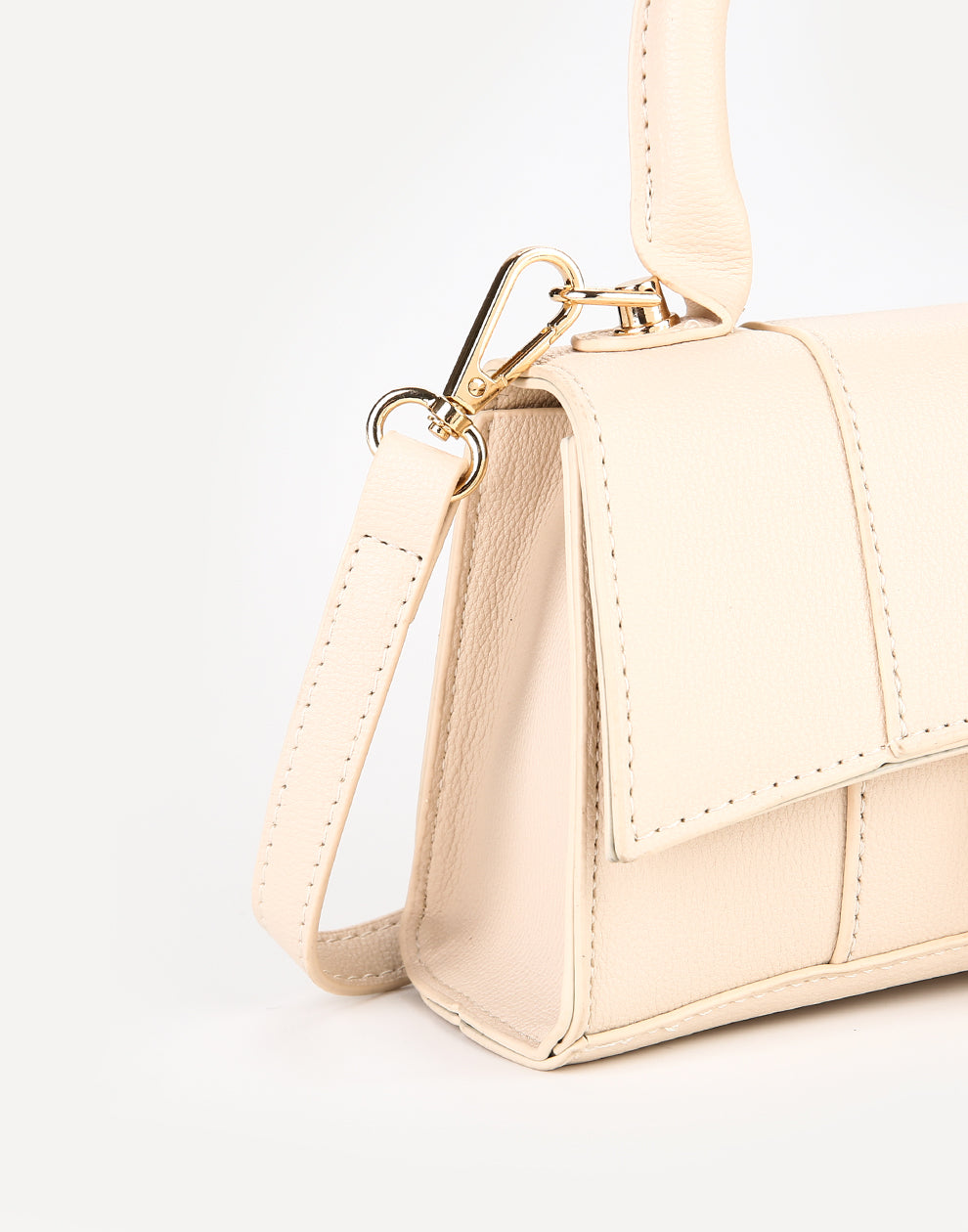 Tas met handvat beige