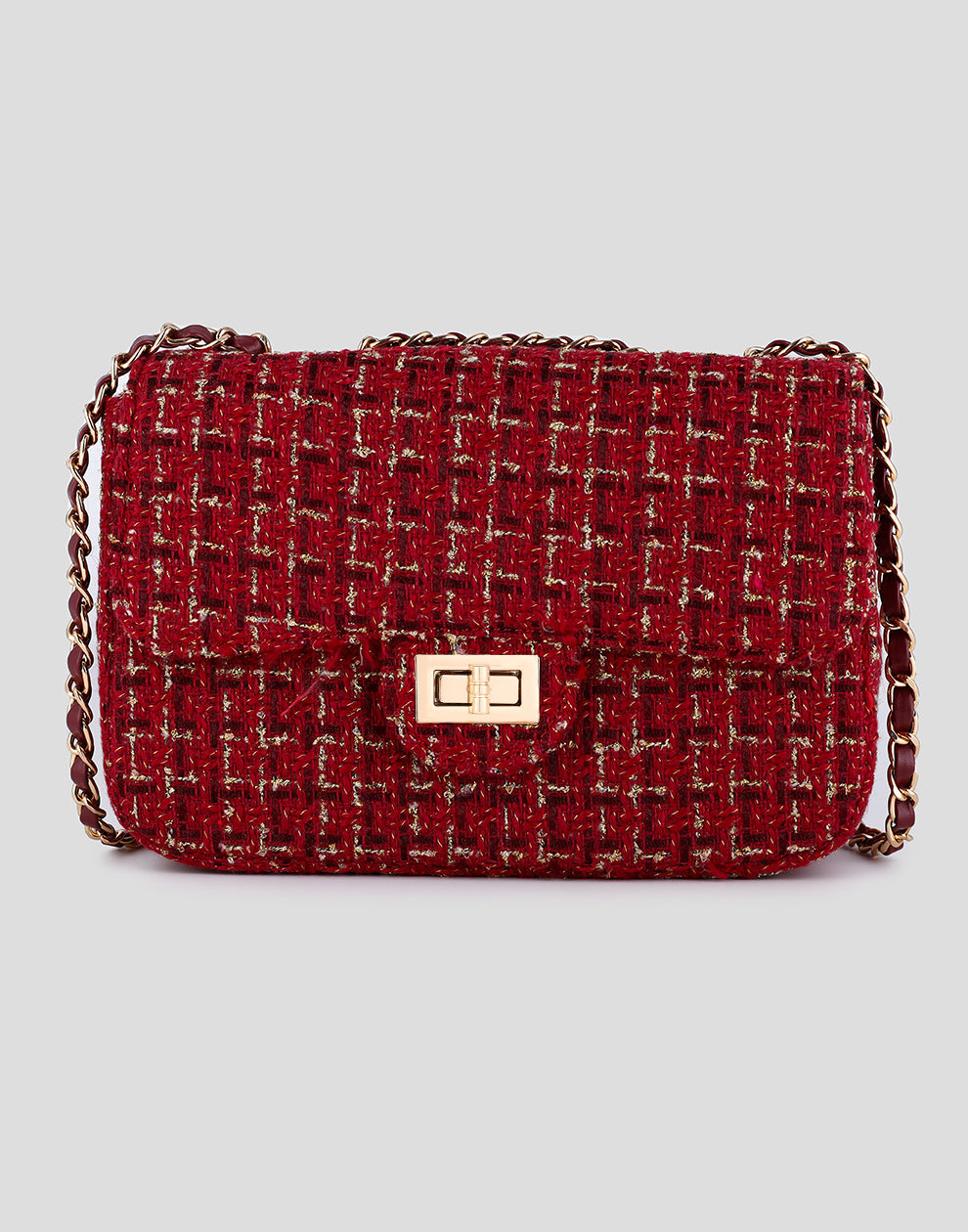 Luxe crossbody tas rood