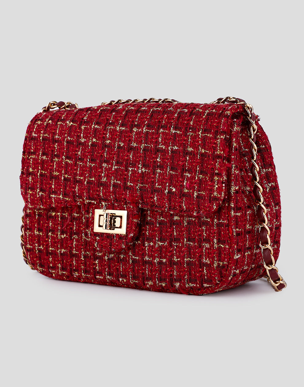 Luxe crossbody tas rood