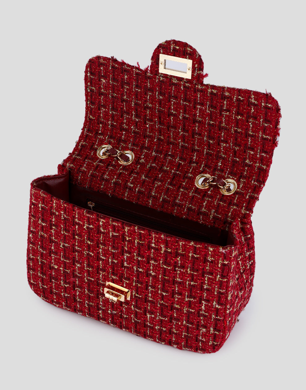 Luxe crossbody tas rood
