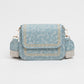Crossbody-Tasche mit bearbeitetem Gurt Leo Blau
