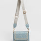 Crossbody-Tasche mit bearbeitetem Gurt Leo Blau