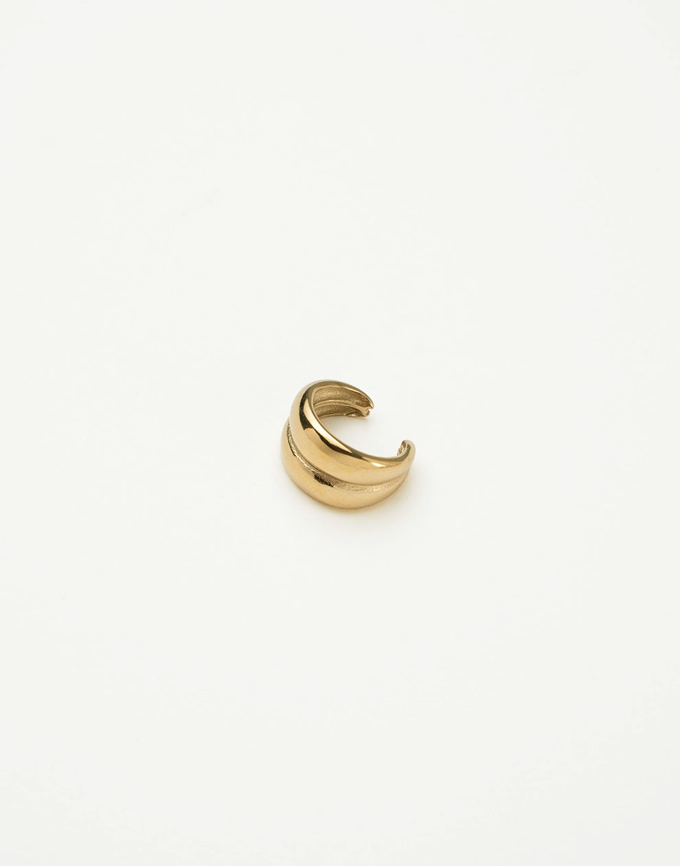 Earcuff dubbel goudkleurig